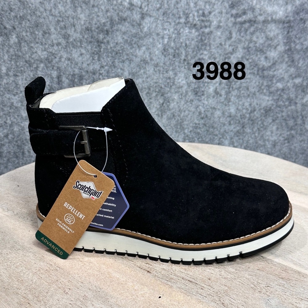 Sonoma Goods For Life Boil Black Water Repellent Ankle Boots Womens 5.5 NEW
